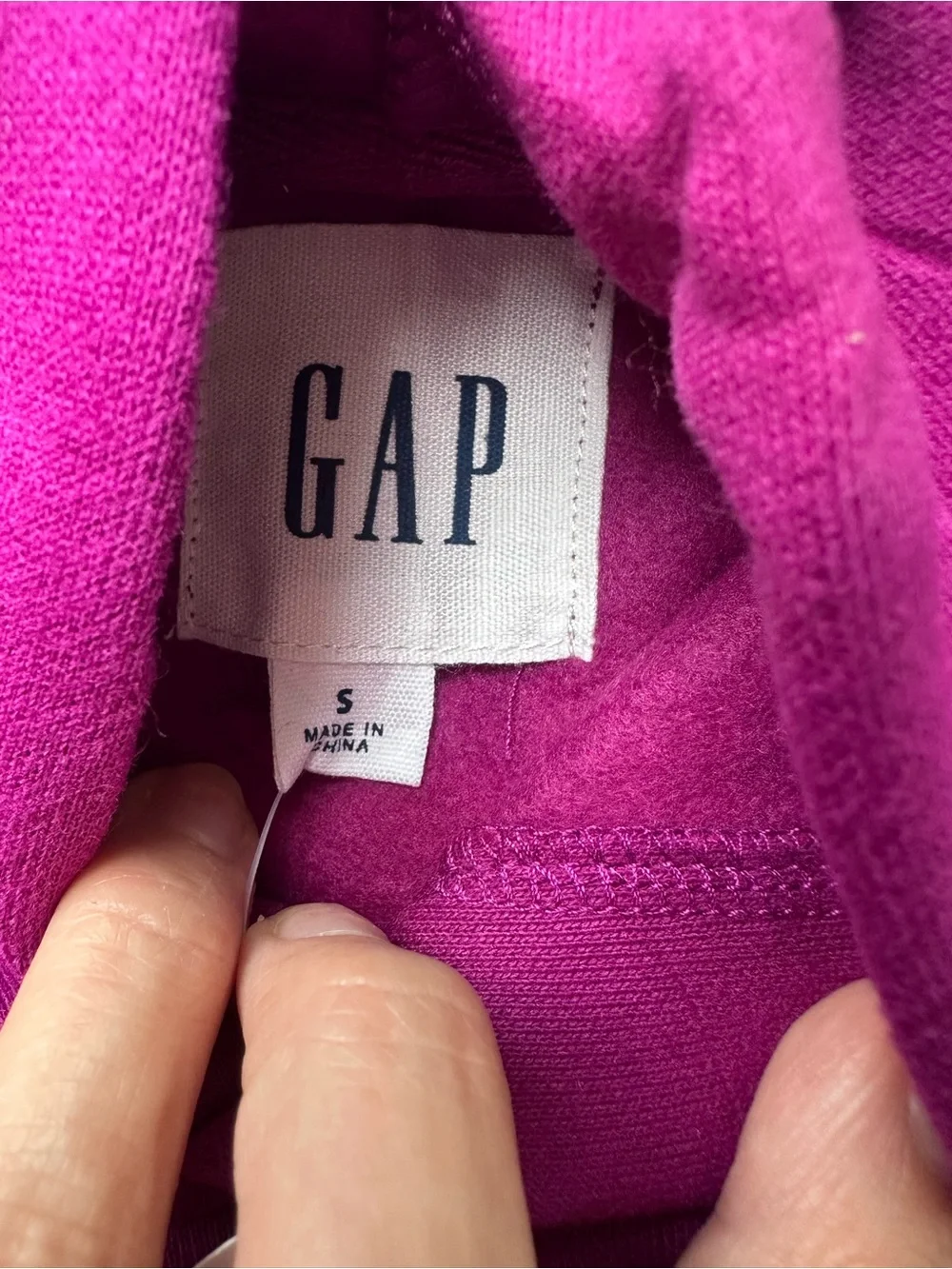GAP Men's Purple‎ Crewneck Hoodie with Bold Logo S 0043